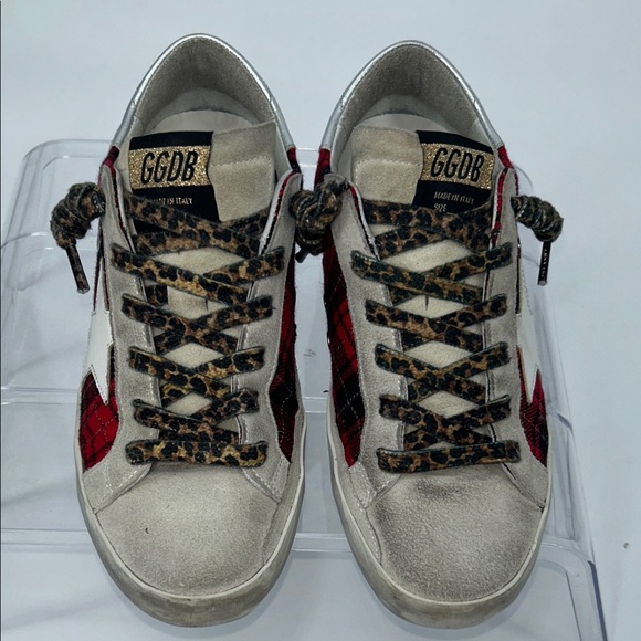 Golden Goose Suede Printed Sneakers Women's Size 8 IT 38 - Picture 3 of 12